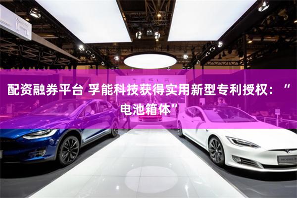 配资融券平台 孚能科技获得实用新型专利授权：“电池箱体”