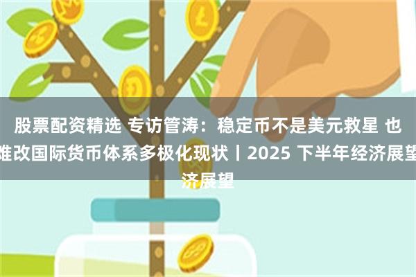 股票配资精选 专访管涛：稳定币不是美元救星 也难改国际货币体系多极化现状丨2025 下半年经济展望
