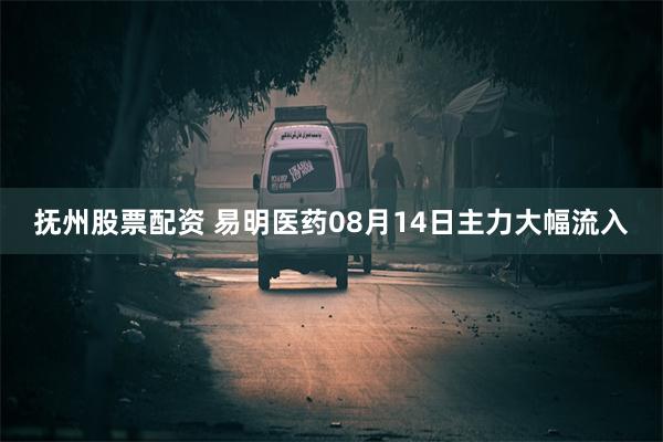 抚州股票配资 易明医药08月14日主力大幅流入